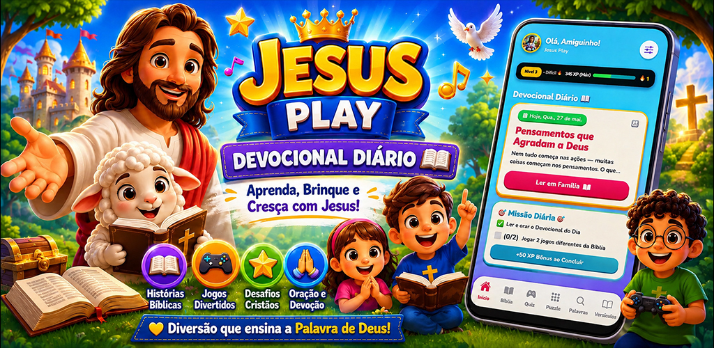 Jesus Jogando Video Game com as Crianças